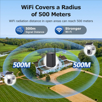 Système de Caméras Solaires 3MP pour Maison, Kit 2 Caméras Extérieures WiFi, Ensemble de Caméras de Sécurité Solaires avec Audio Bidirectionnel, Sans Frais, Toujours Gratuit ST-WRK02