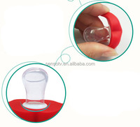 Tétines drôles en silicone pour bébés Sucettes de dentition Tétine pour bébé Soins dentaires pour bébé Nouveau Baiser rouge Lèvres Sucettes factices
