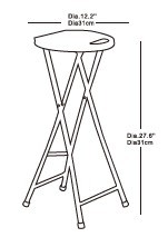 Vente <span class=keywords><strong>en</strong></span> gros HDPE léger facile à transporter petit <span class=keywords><strong>tabouret</strong></span> rond <span class=keywords><strong>pliant</strong></span> <span class=keywords><strong>en</strong></span> <span class=keywords><strong>plastique</strong></span> blanc tabourets rétractables Camping Portable - Product Image 3