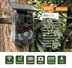 Mini caméra de <span class=keywords><strong>chasse</strong></span> WiFi 48MP, alimentée par énergie solaire, <span class=keywords><strong>batterie</strong></span> 5200mAh, vision nocturne LED 940nm sans éclat, étanche IP66, caméra de suivi et de <span class=keywords><strong>chasse</strong></span> - Product Image 5