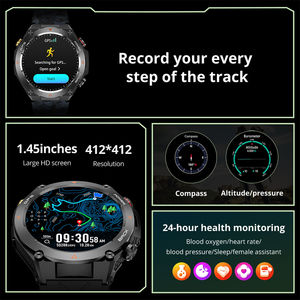 <span class=keywords><strong>Reloj</strong></span> Inteligente V75 <span class=keywords><strong>con</strong></span> GPS, Pantalla IPS Ultra HD de 1.45 Pulgadas, Brújula GPS Integrada, Batería de 650 mAh, Permite Llamadas Telefónicas - Product Image 3