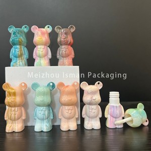 ISMAN Tubes de brillant à lèvres miniatures 2 ml en forme d'ours de dessin animé, emballages mignons vides pour brillant à lèvres avec porte-clés pour enfants, flacon de brillant à lèvres personnalisable avec logo - Product Image 2