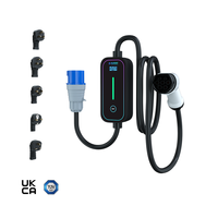 Bluesky Nouveau Chargeur EV Portable 7kW 32A Type 2 GB/T avec Écran OLED, Contrôle par Application Intelligente, Courant Réglable, Entrée 220-240V