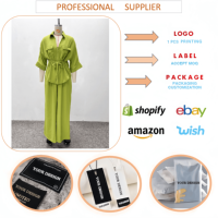 Ensemble 2 pièces tendance 2026 pour femme : chemise à manches courtes col en V et pantalon large – Tenue élégante pour dames