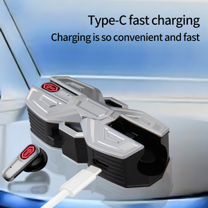Écouteurs de jeu intra-auriculaires TWS Mech Wind avec affichage numérique, étanchéité IPX5, faible latence, Bluetooth 5.4 et lumière respirante colorée pour le gaming - Product Image 6