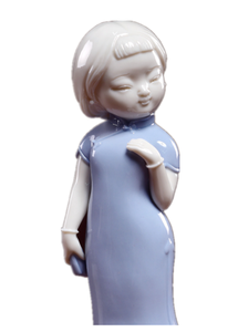 تمثال سيراميك ديكورات منزلية منحوتة بورسلين صيني أوروبي ترويج للفن الشعبي للنساء جنية OEM ODM تمثال نسائي - Product Image 4