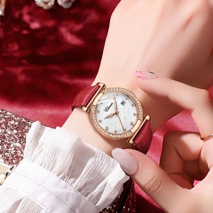 CHENXI <span class=keywords><strong>313</strong></span> montre à quartz élégante avec logo personnalisé pour femme ensemble de montres décontractées ultra minces étanches avec bracelet en cuir - Product Image 3
