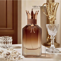 Flacon de parfum de luxe personnalisé de 100 ml de Dubaï avec bouchon, diffuseur de parfum, flacon de parfum vide, flacon de parfum en verre
