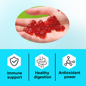 Custom Label Intestinal Comfort Gummies with Vitamin B6 B12 Plant Extract <b>Supplement</b> Apple Cider Vinegar Gummies - Product Image 3