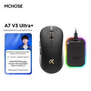 Ratón para Juegos Inalámbrico MCHOSE A7 V3 Ultra 8K, Ligero, Sensor PAW3955Ti, Triple Modo, Carga Magnética, RGB - Product Image 5