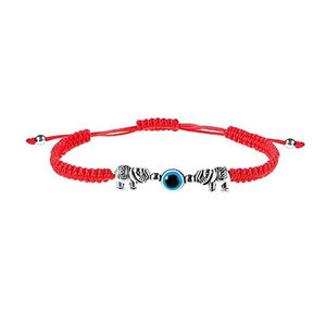 Pulsera de <span class=keywords><strong>la</strong></span> <span class=keywords><strong>amistad</strong></span> para hombre y mujer, cuerda trenzada ajustable, de <span class=keywords><strong>la</strong></span> suerte, hecha a mano, Color Rojo - Product Image 6