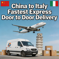 Envío Aéreo Exprés de China a Italia, Entrega Puerta a Puerta en 4-6 Días, Agente de Transporte, Consolidación, Soporte 24/7