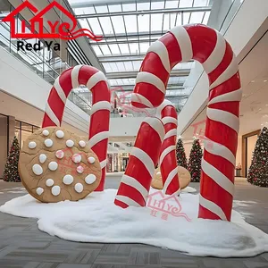 Adorno Navideño Gigante <span class=keywords><strong>de</strong></span> Resina - <span class=keywords><strong>Galleta</strong></span> <span class=keywords><strong>de</strong></span> Bastón <span class=keywords><strong>de</strong></span> Caramelo con Color y Diseño Personalizados para Exhibición Navideña - Product Image 4