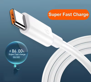 1m Téléphone Mobile 6a Chargement Rapide Câble de Données Usb-C Type-C 6a Câbles Chargement 5a Usb-C pour Câble/<span class=keywords><strong>Android</strong></span> Original - Product Image 2
