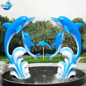 Statua Gigante Personalizzata in Fibra di Vetro a Grandezza Naturale di Pesce Marino, Delfino, Balena per Esterni - Scultura in Fibra di Vetro per il <span class=keywords><strong>Mondo</strong></span> Marino - Product Image 4