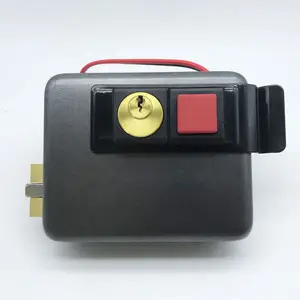 Serrure de porte électronique de porte de porte de jante de sécurité électrique de cylindre en laiton à télécommande avec le placage entièrement noir