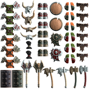 Готические рыцари: Средневековые мини-фигурки солдат, армейские строительные блоки, наборы игрушек для детей DT8905 - Product Image 1