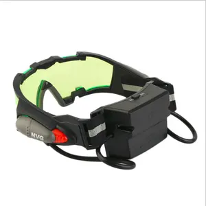 New Arrivals Adjustable LED Night Vision Goggles With Flip-Out Lights Eye Lens Glasses with color box