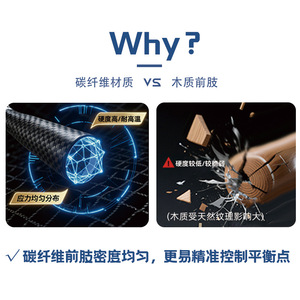 Taco de billar Okhealing de fibra de carbono con sección frontal de 12.9mm para juegos de billar de nueve bolas, color negro - Product Image 4