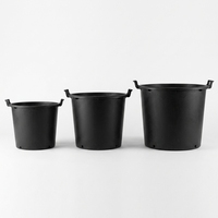 Pot de fleurs en PP léger et durable de haute qualité, style moderne et minimaliste, pour jardin extérieur, avec drainage, grande capacité