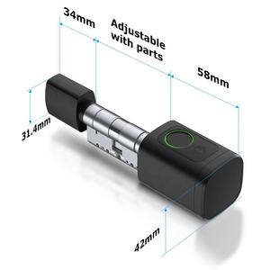 Productos de tendencia 2025 Nuevas llegadas Nuevo diseño Código digital con Tuya Smart Home Automation Cilindros de bloqueo de reacondicionamiento DIY - Product Image 1