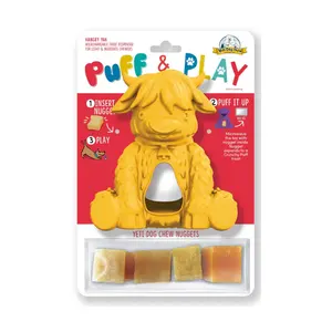 Premium Kwaliteit Yeti Puff En Play Hond Speelgoed Interactieve Nuggets Behandelt Dispenser Puzzel Fun Stimulerende Kauw Speelgoed Voor Tandjes,