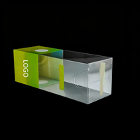 Boîtes d'emballage en plastique PET/PVC transparentes, rectangulaires, petites, écologiques, imperméables, avec logo personnalisé, gaufrage et impression