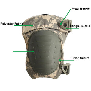 Genouillères tactiques d'entraînement personnalisées en polyester 600D, légères, épaisses, multicolores, taille unique pour adultes, vente en gros - Product Image 2