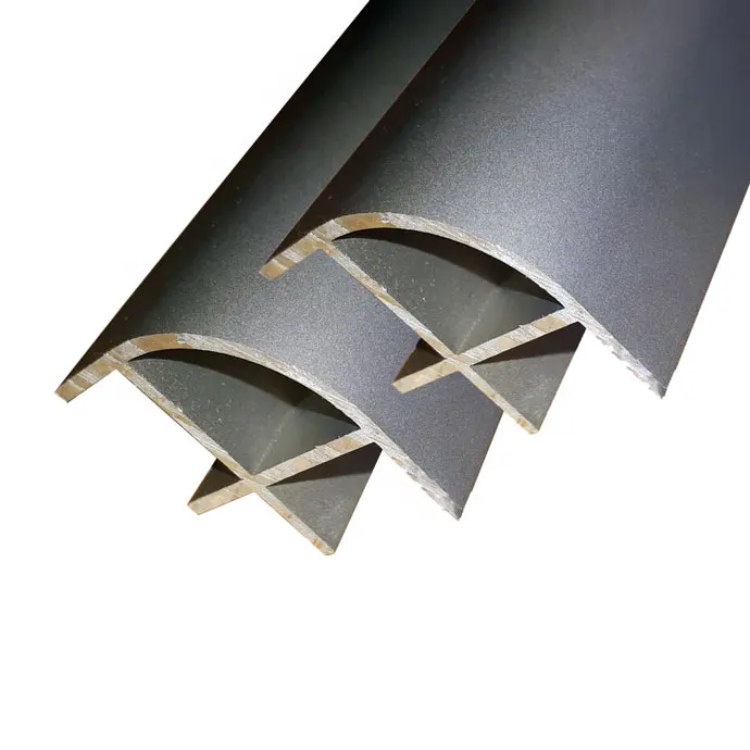 Foshan manufacturer 6063 T5 Aluminum Rounded External Corner Trim Profile