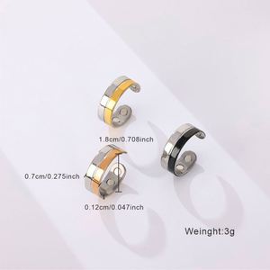 Bagues de thérapie magnétique tendance style punk pour la perte de poids, pour femmes et hommes, anti-ronflement, amincissantes, brûle-graisses, bijoux de santé - Product Image 4