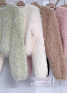 <span class=keywords><strong>Pull</strong></span> pour femmes, style coréen tendance, manteau long en fausse fourrure, 5 couleurs <span class=keywords><strong>pastel</strong></span>, vêtements d'extérieur confortables pour femmes, vêtements décontractés, vente en gros - Product Image 3