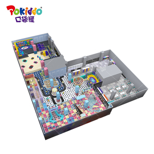 Pokiddo Parque Infantil Comercial Personalizado de 1700 m², Equipo de Plástico para Interiores, Parque de Trampolines para Centros Comerciales - Product Image 2