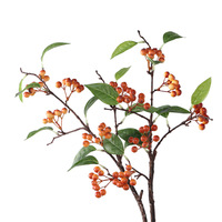 Plante Artificielle Verte, Baies Sauvages en Gros, Petites Branches Décoratives pour la Maison, Baies en Mousse Florale pour Mariage et Photographie en Extérieur