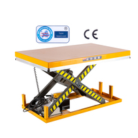 Table élévatrice à ciseaux hydraulique électrique fixe de 1000 kg, plateforme de levage industrielle stationnaire