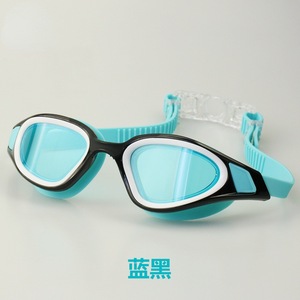 Swimming Goggles Anti Fog Waterproof Pc Lens Orange <b>Black</b> <b>Frame</b> Adult Unisex - Product Image 2