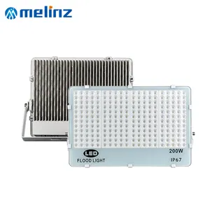 MELINZ prezzo all'ingrosso angolo regolabile IP67 lampada in alluminio Flood esterno 30 50 100 150 200 W luce di inondazione Led