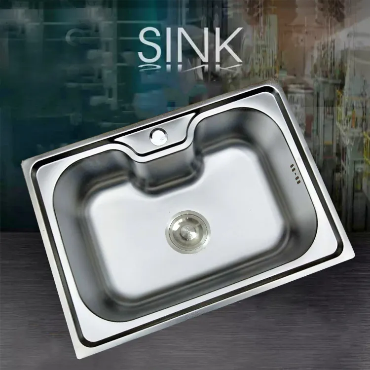 South American fashion hot sale single bowl sink stainless steel kitchen sink