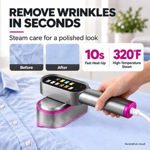 Plancha de Vapor Portátil con Pantalla Táctil de 1200W, Mini Vaporizador de Ropa de Mano con Pantalla Táctil - Product Image 6