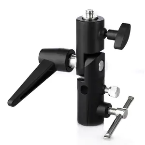 Professionele Swivel Studio Flash Light Holder Bracket H-Type Mountable Paraplu Flitslicht Stand Adapter