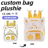 Usine de jouets Songshan : Fabrication de sacs en peluche animaux, sacs à dos personnalisés pour enfants avec fermeture éclair, accessoires de sac en peluche renard Kawaii
