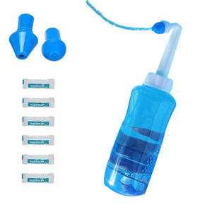 Qstech غسول الأنف زجاجة شطف الأنف تدفق الأنف تخفيف الجيوب الأنفية عدة شطف الجيوب الأنفية موسعات الأنف - Product Image 1