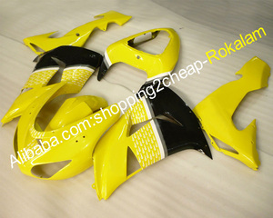 Kit de carenado para Kawasaki ZX10R 2006 2007 ZX <span class=keywords><strong>10R</strong></span>, amarillo, negro, ELF, carenados de carrera, <span class=keywords><strong>06</strong></span> 07, - Product Image 1