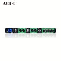 Amplificador de 4 Canales Clase D AOFO PA4.160, 1600W, Audio de Alta Resolución, Construcción de Aluminio, Conectividad XLR, de Pie