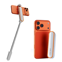 Mini Perche à Selfie Pliable SS4 Anti-Tremblement 700mm avec Télécommande, Design Rouge à Lèvres, Légère et Portable pour Portée de 5.3 à 10M
