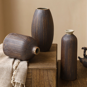 Vase <span class=keywords><strong>en</strong></span> céramique rétro <span class=keywords><strong>en</strong></span> <span class=keywords><strong>terre</strong></span> <span class=keywords><strong>cuite</strong></span> Quiet Beauty, pour fleurs séchées, décoration de salon, style zen, récipient à fleurs créatif - Product Image 2