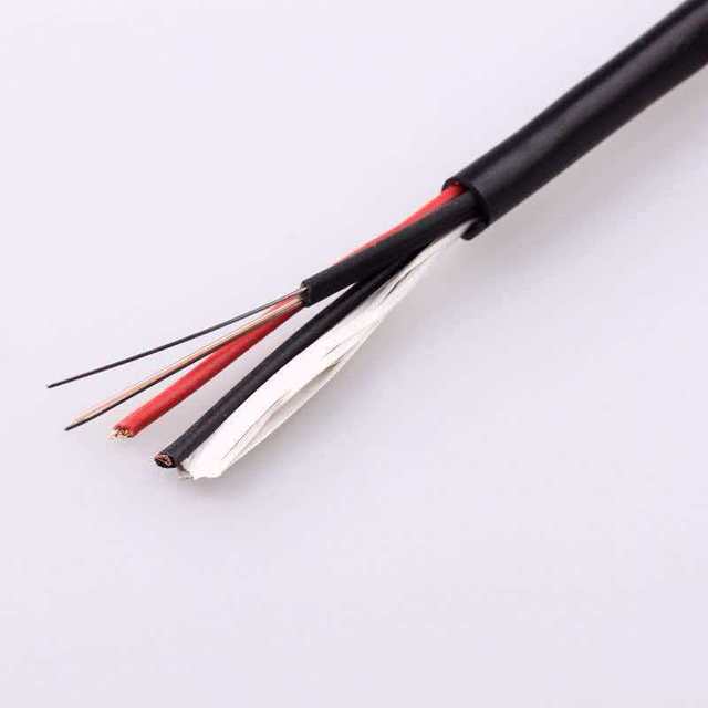 2/4/6 /8Core Non-armored Optical-Electric Composite Cable with RVV2*2.5 Pure Copper