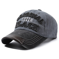 Gorra de Béisbol Unisex Estilo Coreano con Bordado de Patchwork, 6 Paneles, Lavada, Hip Hop, 100% Algodón, Hebilla Metálica, Fusión Sin Costuras, Modelo Común