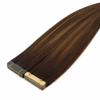 Peluca de Cabello Humano Liso Peruano, Extensiones de Cabello Humano Real, Doble Trama, Cabello Virgen, Venta al por Mayor