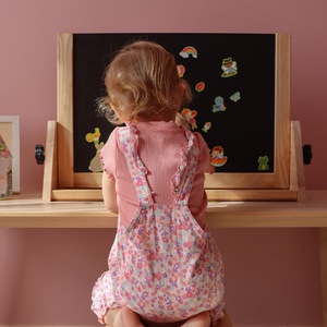 Caballete de mesa de juguete de dibujo Montessori educativo 4 en 1 con tablero de garabatos <span class=keywords><strong>transparente</strong></span>, tablero de juguete de pizarra - Product Image 5
