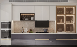 Fabricant d'armoires de cuisine modulaires Armoire de rangement design personnalisé - Product Image 4